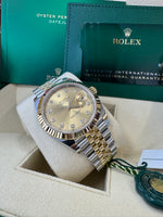 Load image into Gallery viewer, Rolex Datejust 41 Champagne Diamond Dial 126333 2024 Jubilee
