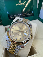 Load image into Gallery viewer, Rolex Datejust 41 Champagne Diamond Dial 126333 2024 Jubilee
