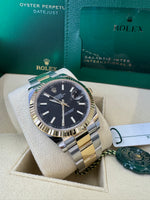 Load image into Gallery viewer, Rolex Datejust 41 Black Index Dial 126333 2024 Oyster
