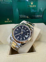 Load image into Gallery viewer, Rolex Datejust 41 Black Index Dial 126333 2024 Oyster
