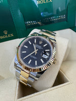 Load image into Gallery viewer, Rolex Datejust 41 Black Index Dial 126333 2024 Oyster
