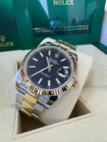 Load image into Gallery viewer, Rolex Datejust 41 Black Index Dial 126333 2024 Oyster
