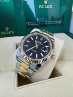 Load image into Gallery viewer, Rolex Datejust 41 Black Index Dial 126333 2024 Oyster
