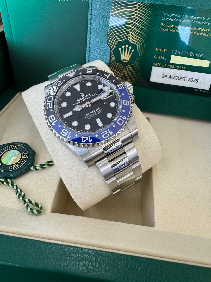 Rolex GMT-Master II "Batman" 2025 126710BLNR Oyster
