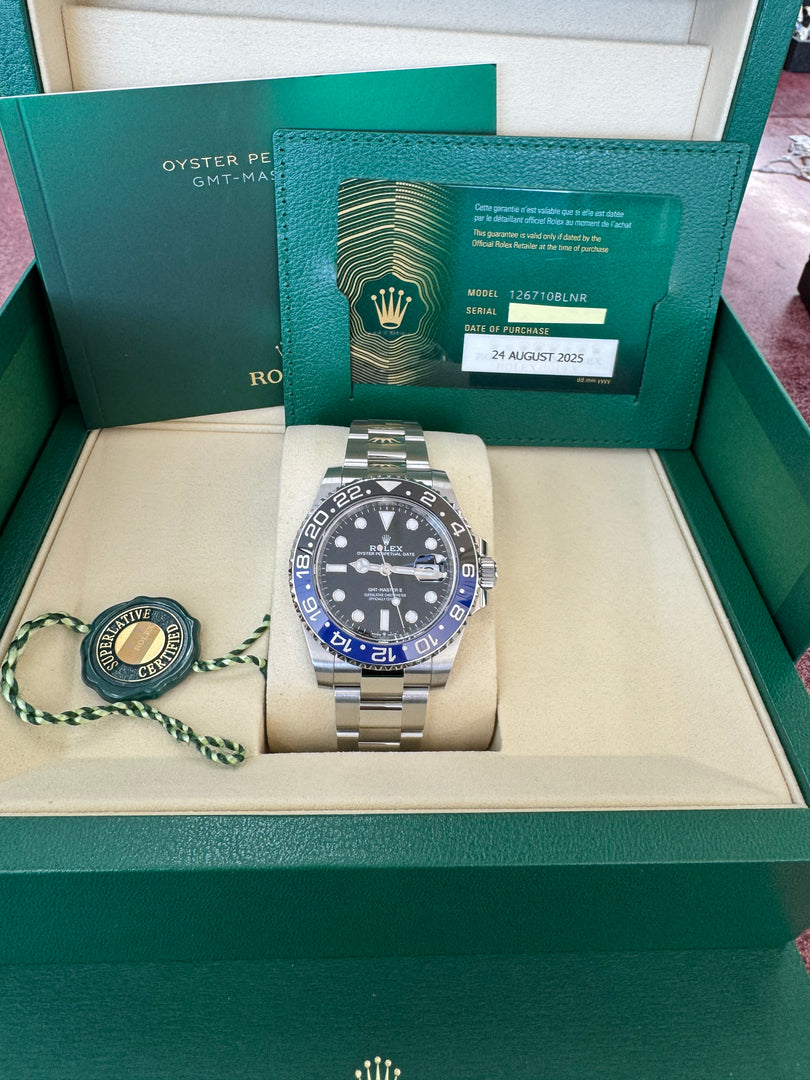 Rolex GMT-Master II "Batman" 2025 126710BLNR Oyster