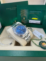 Load image into Gallery viewer, Rolex Datejust 41mm 126334 2023 Blue Azzuro Dial Oyster
