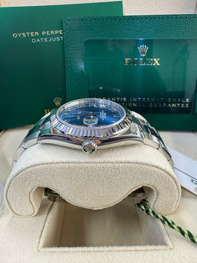 Rolex Datejust 41mm 126334 2023 Blue Azzuro Dial Oyster