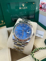 Load image into Gallery viewer, Rolex Datejust 41mm 126334 2023 Blue Azzuro Dial Oyster
