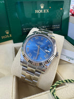 Load image into Gallery viewer, Rolex Datejust 41mm 126334 2023 Blue Azzuro Dial Oyster
