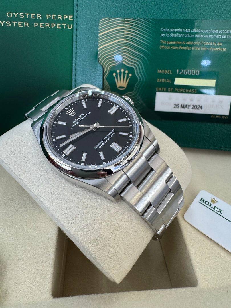 Rolex Oyster Perpetual 36mm 2024 Black Dial 126000