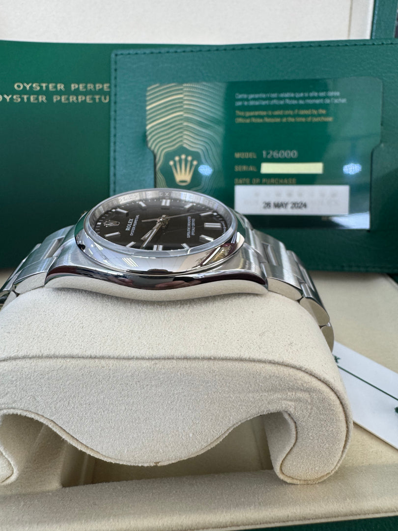 Rolex Oyster Perpetual 36mm 2024 Black Dial 126000