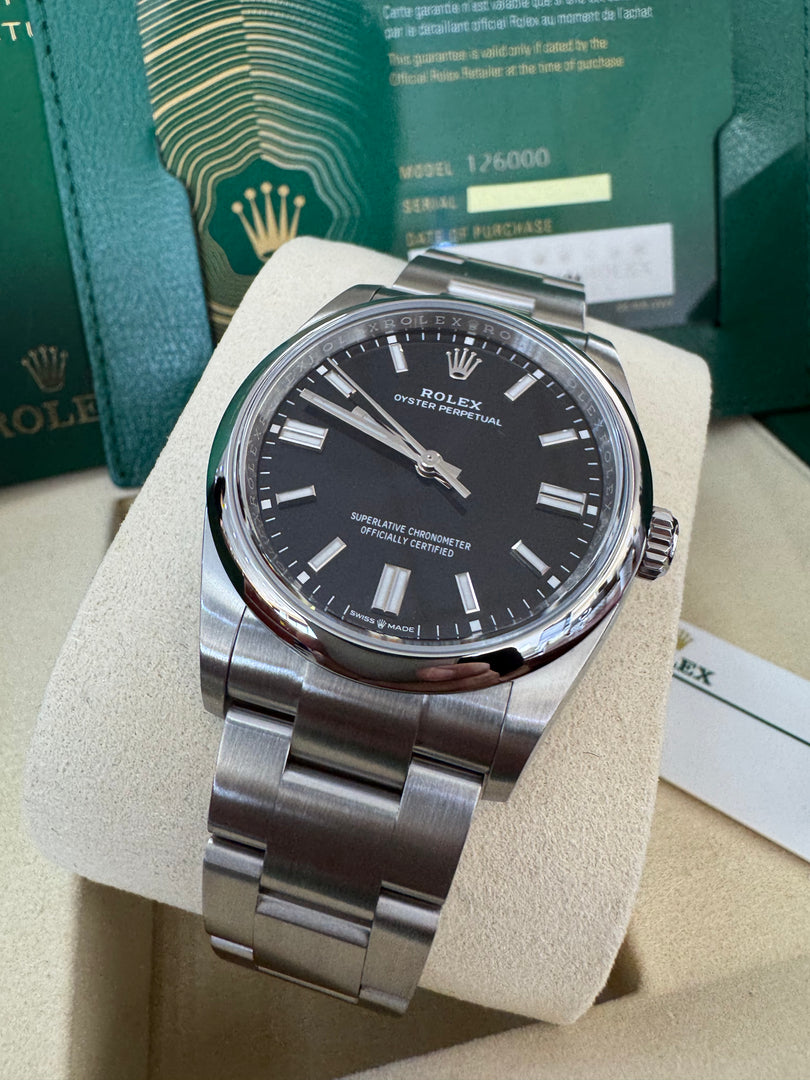 Rolex Oyster Perpetual 36mm 2024 Black Dial 126000