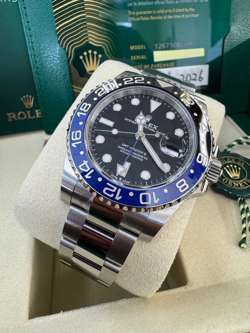 Rolex GMT-Master II "BatGirl" 2026 126710BLNR Oyster