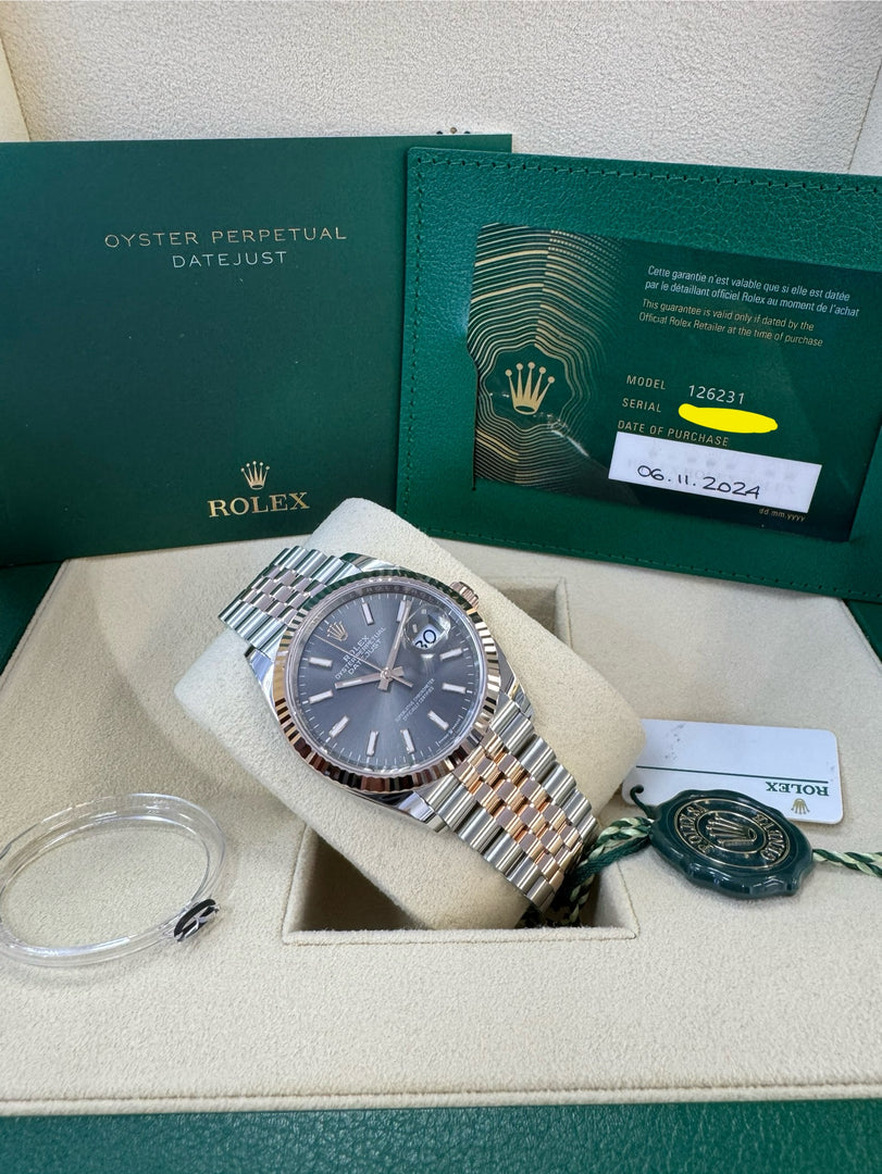 Rolex Datejust 36mm 126231 2024 Slate Dial Jubilee