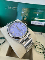 Load image into Gallery viewer, Rolex Oyster Perpetual 41mm 2026 Lavender Dial 134300