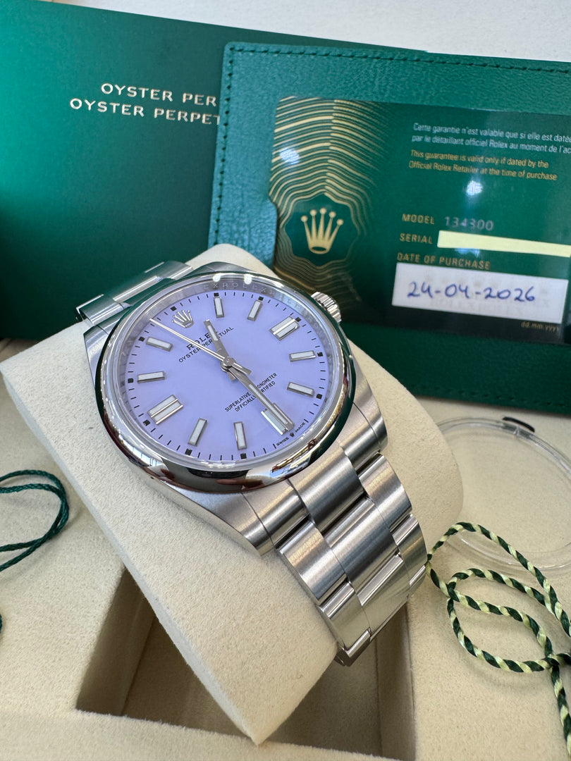Rolex Oyster Perpetual 41mm 2026 Lavender Dial 134300