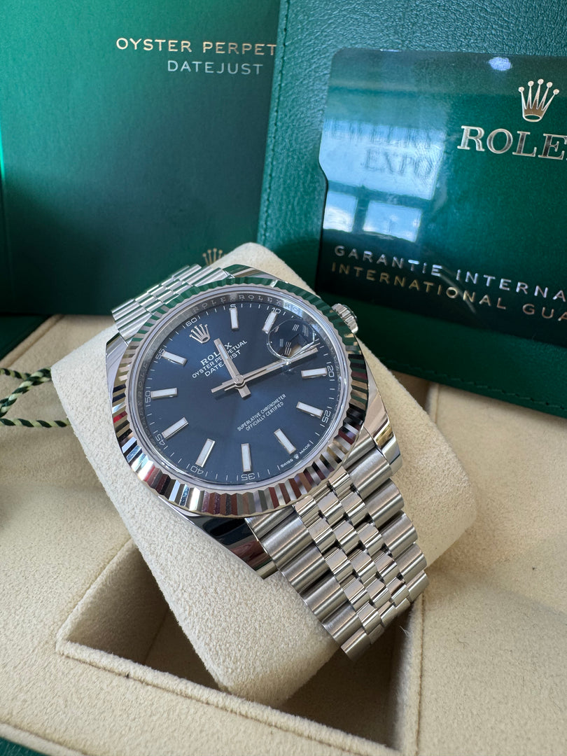 Rolex Datejust 41mm 126334 2024 Blue Dial Jubilee