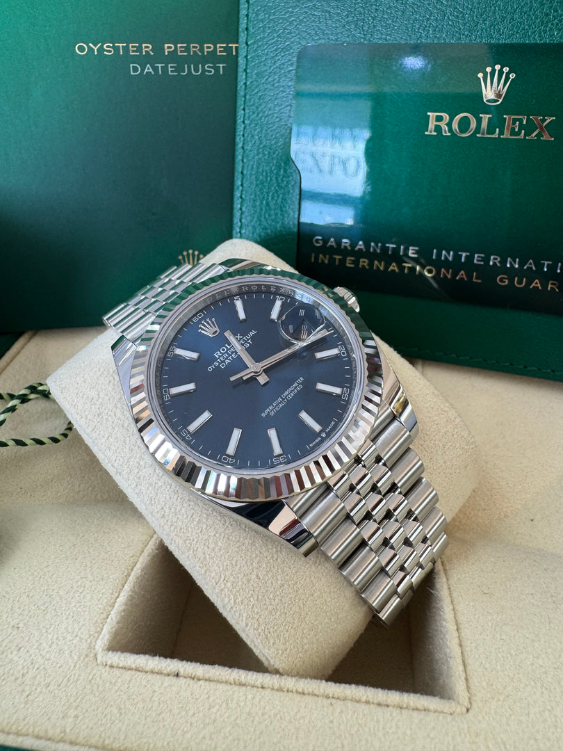 Rolex Datejust 41mm 126334 2024 Blue Dial Jubilee