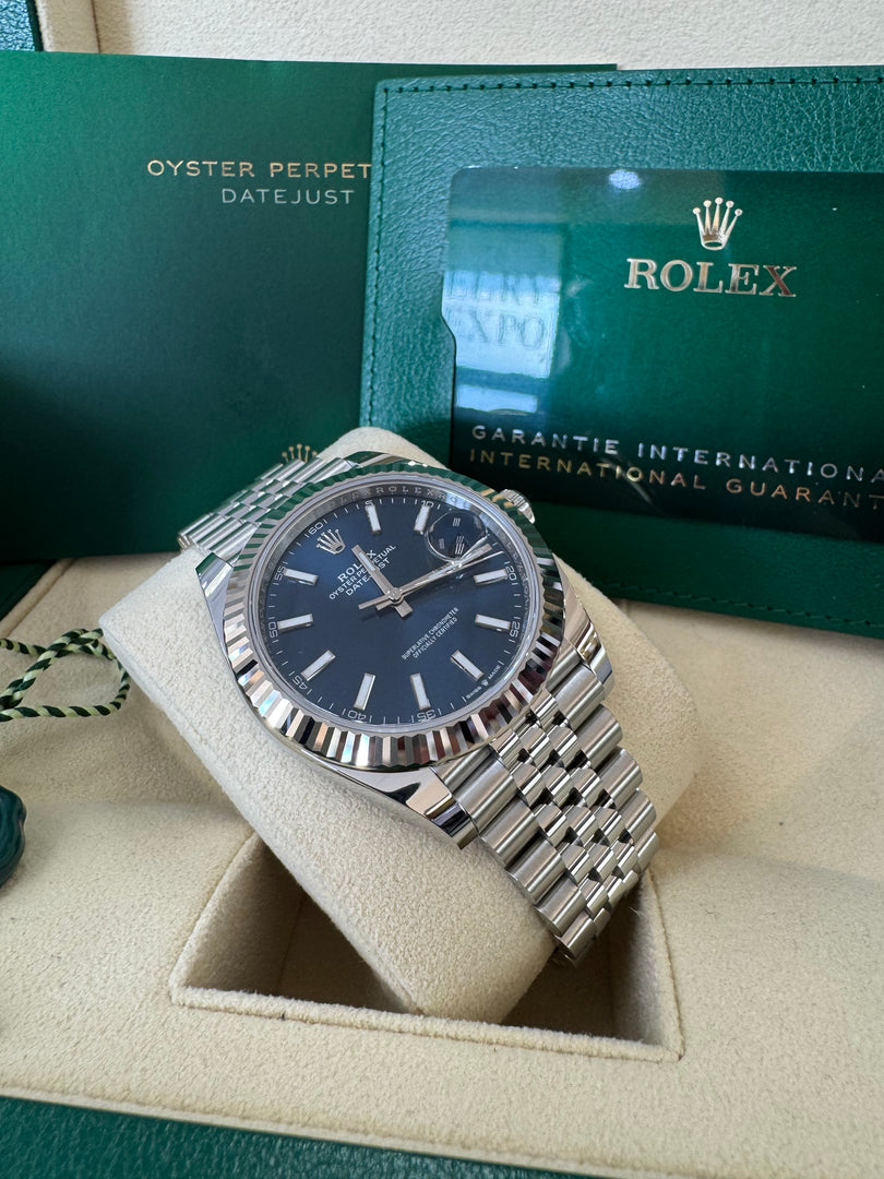 Rolex Datejust 41mm 126334 2024 Blue Dial Jubilee