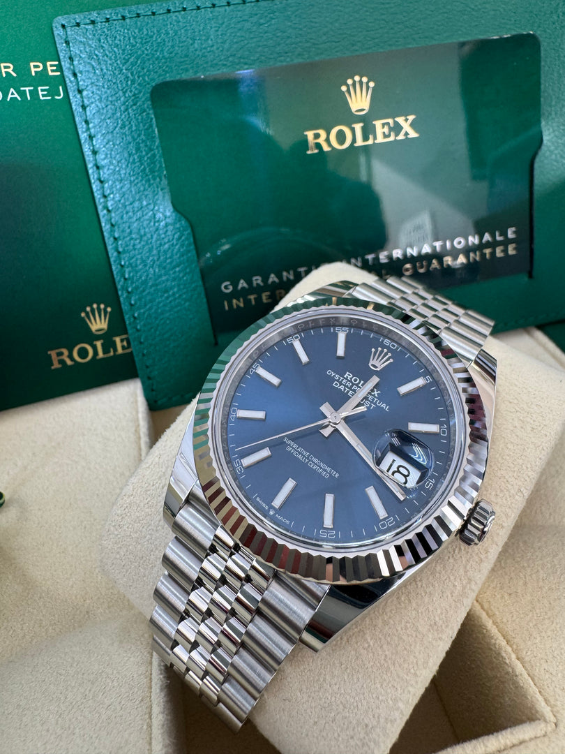 Rolex Datejust 41mm 126334 2024 Blue Dial Jubilee