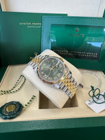 Load image into Gallery viewer, Rolex Datejust 36mm 126233 2026 Green Diamond 6&amp;9 Dial