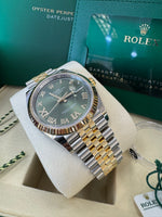 Load image into Gallery viewer, Rolex Datejust 36mm 126233 2026 Green Diamond 6&amp;9 Dial