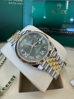 Load image into Gallery viewer, Rolex Datejust 36mm 126233 2026 Green Diamond 6&amp;9 Dial