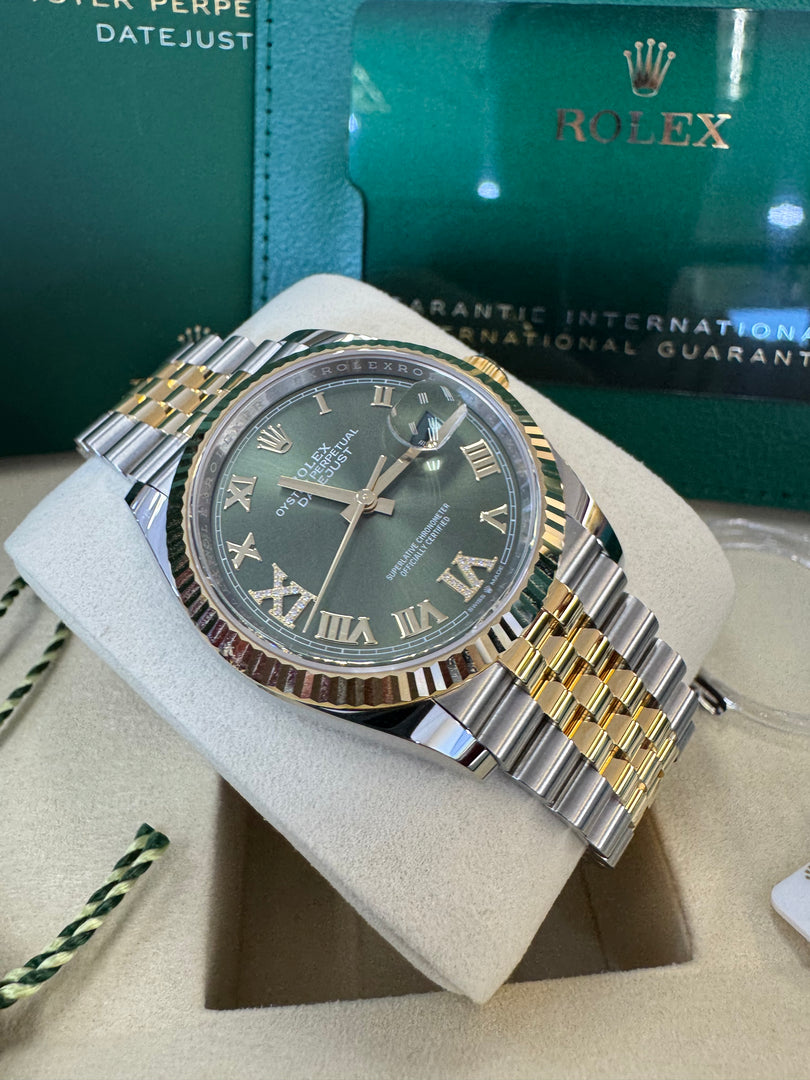 Rolex Datejust 36mm 126233 2026 Green Diamond 6&9 Dial