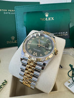 Load image into Gallery viewer, Rolex Datejust 36mm 126233 2026 Green Diamond 6&amp;9 Dial