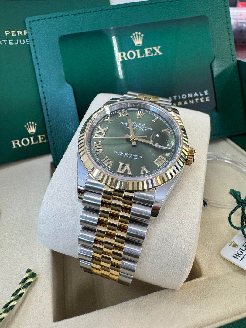 Rolex Datejust 36mm 126233 2026 Green Diamond 6&9 Dial