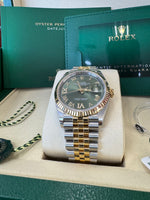 Load image into Gallery viewer, Rolex Datejust 36mm 126233 2026 Green Diamond 6&amp;9 Dial