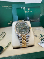 Load image into Gallery viewer, Rolex Datejust 36mm 126233 2026 Green Diamond 6&amp;9 Dial