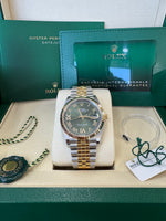 Load image into Gallery viewer, Rolex Datejust 36mm 126233 2026 Green Diamond 6&amp;9 Dial