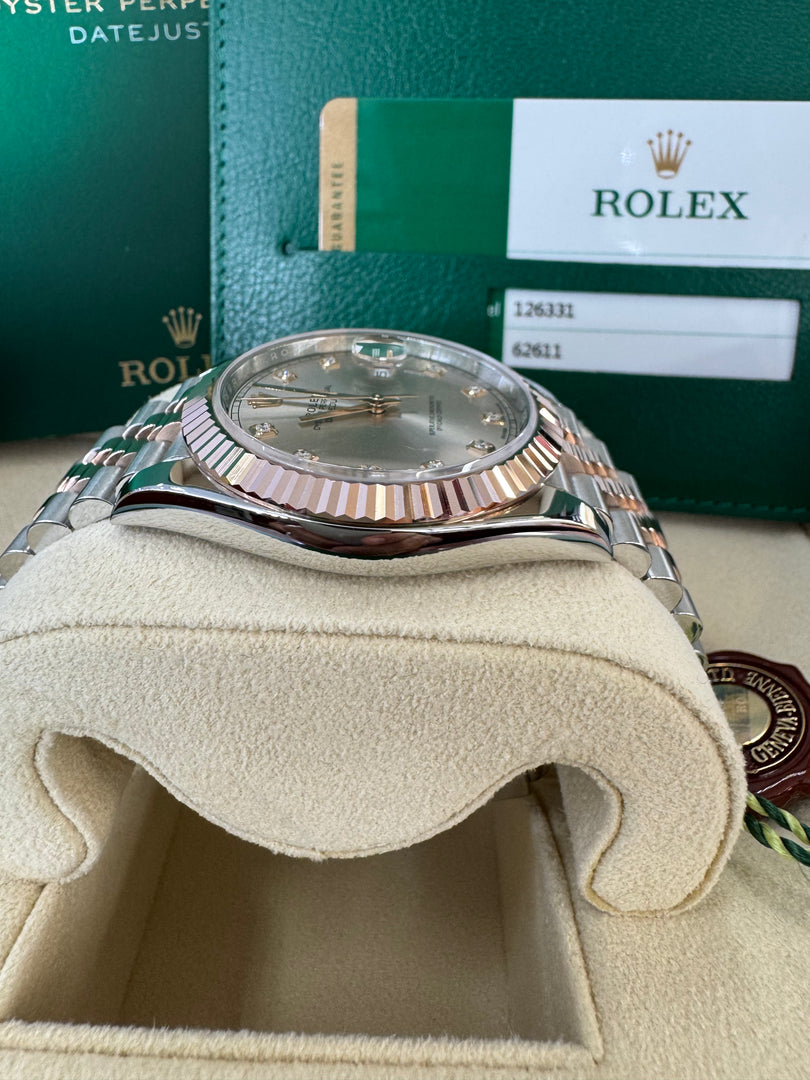 Rolex Datejust 41 Sundust Diamond Dial 126331 2018 Jubilee