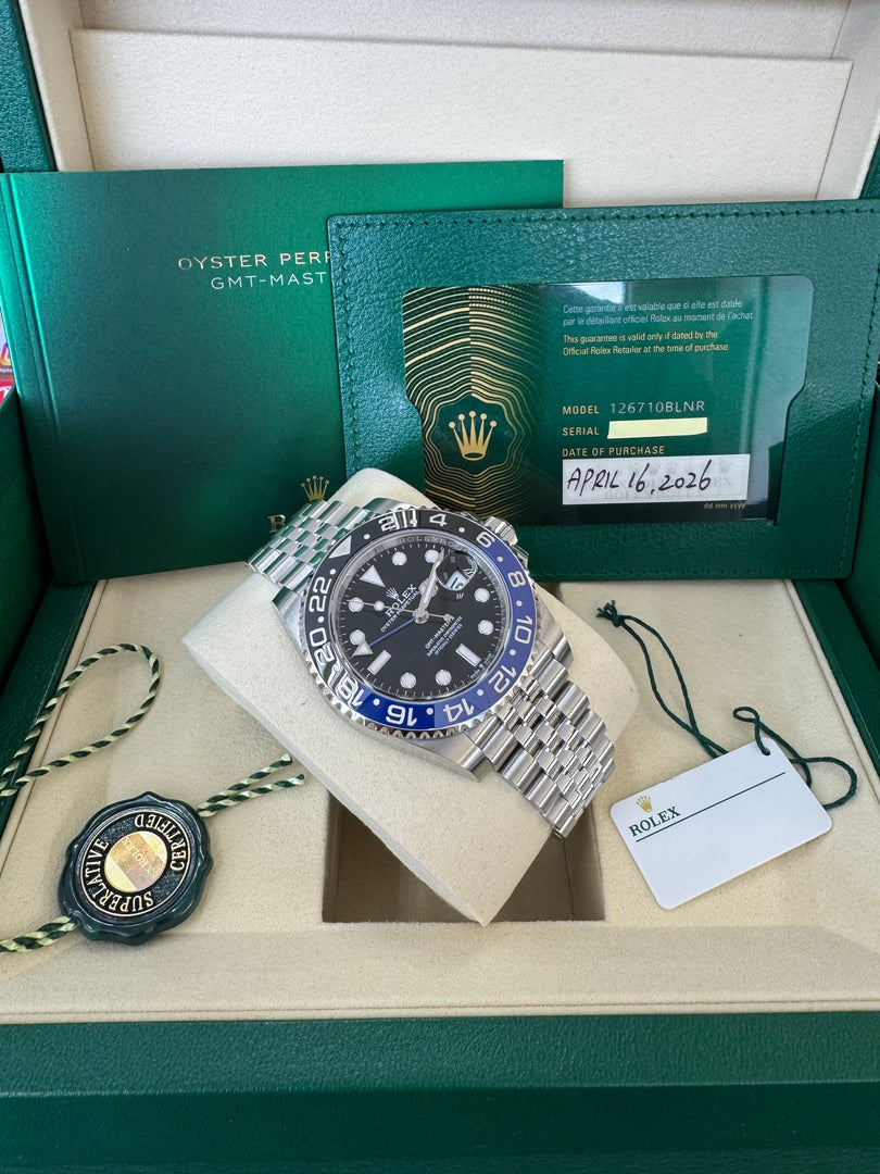 Rolex GMT-Master II "BatGirl" 2026 126710BLNR Jubilee