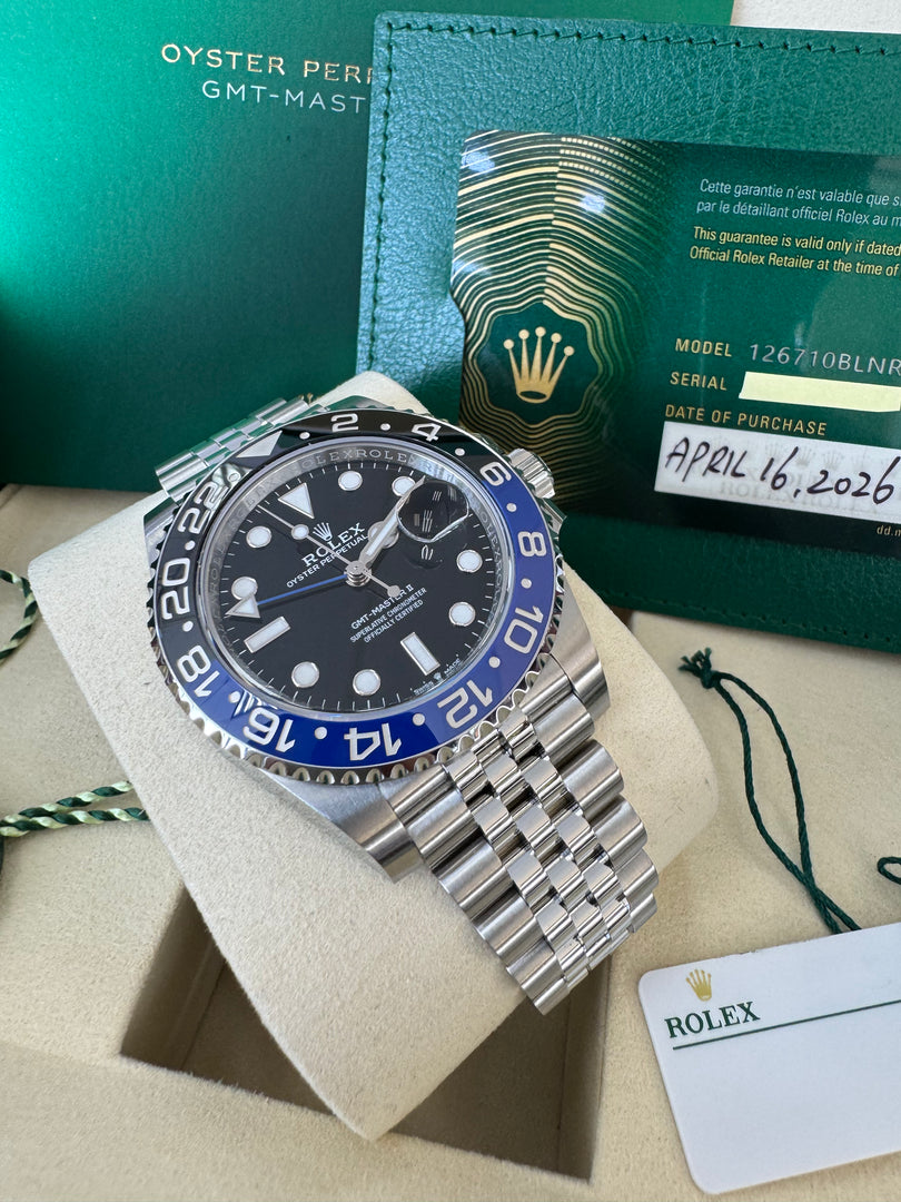 Rolex GMT-Master II "BatGirl" 2026 126710BLNR Jubilee