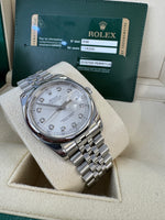 Load image into Gallery viewer, Rolex Datejust 36mm 116200 2013 Silver Diamond Dial Jubilee