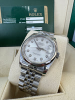 Load image into Gallery viewer, Rolex Datejust 36mm 116200 2013 Silver Diamond Dial Jubilee