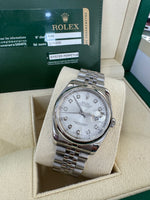 Load image into Gallery viewer, Rolex Datejust 36mm 116200 2013 Silver Diamond Dial Jubilee