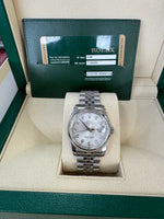Load image into Gallery viewer, Rolex Datejust 36mm 116200 2013 Silver Diamond Dial Jubilee