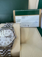 Load image into Gallery viewer, Rolex Datejust 36mm 116200 2013 Silver Diamond Dial Jubilee
