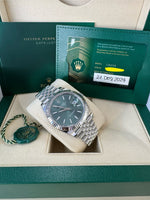 Load image into Gallery viewer, Rolex Datejust 41mm 126334 2024 Green Dial Jubilee
