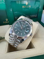 Load image into Gallery viewer, Rolex Datejust 41mm 126334 2024 Green Dial Jubilee
