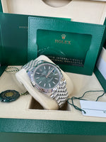 Load image into Gallery viewer, Rolex Datejust 41mm 126334 2024 Green Dial Jubilee
