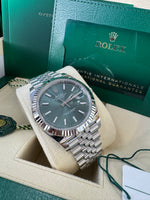 Load image into Gallery viewer, Rolex Datejust 41mm 126334 2024 Green Dial Jubilee
