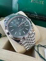 Load image into Gallery viewer, Rolex Datejust 41mm 126334 2024 Green Dial Jubilee
