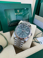 Load image into Gallery viewer, Rolex Datejust 41mm 126334 2024 Green Dial Jubilee
