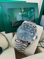 Load image into Gallery viewer, Rolex Datejust 41mm 126334 2024 Green Dial Jubilee
