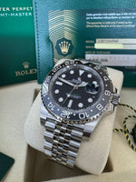 Load image into Gallery viewer, Rolex GMT-Master II "Bruce Wayne" 2026 126710GRNR Jubilee New Wood Card