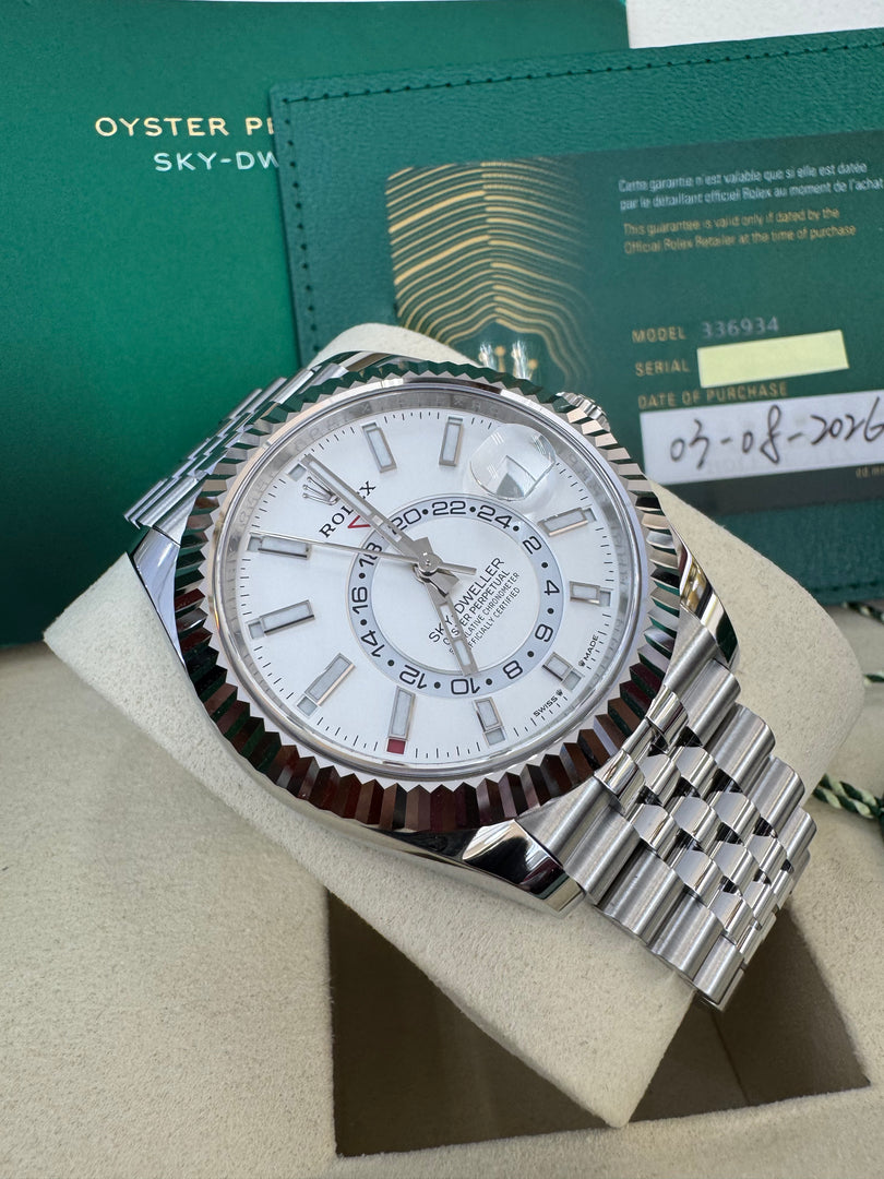 Rolex Sky-Dweller 336934 White Dial 2026 Jubilee